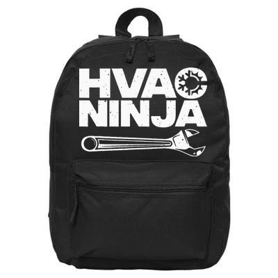 Funny HVAC Gift For Cool Technician Air Condition Lover 16 in Basic Backpack
