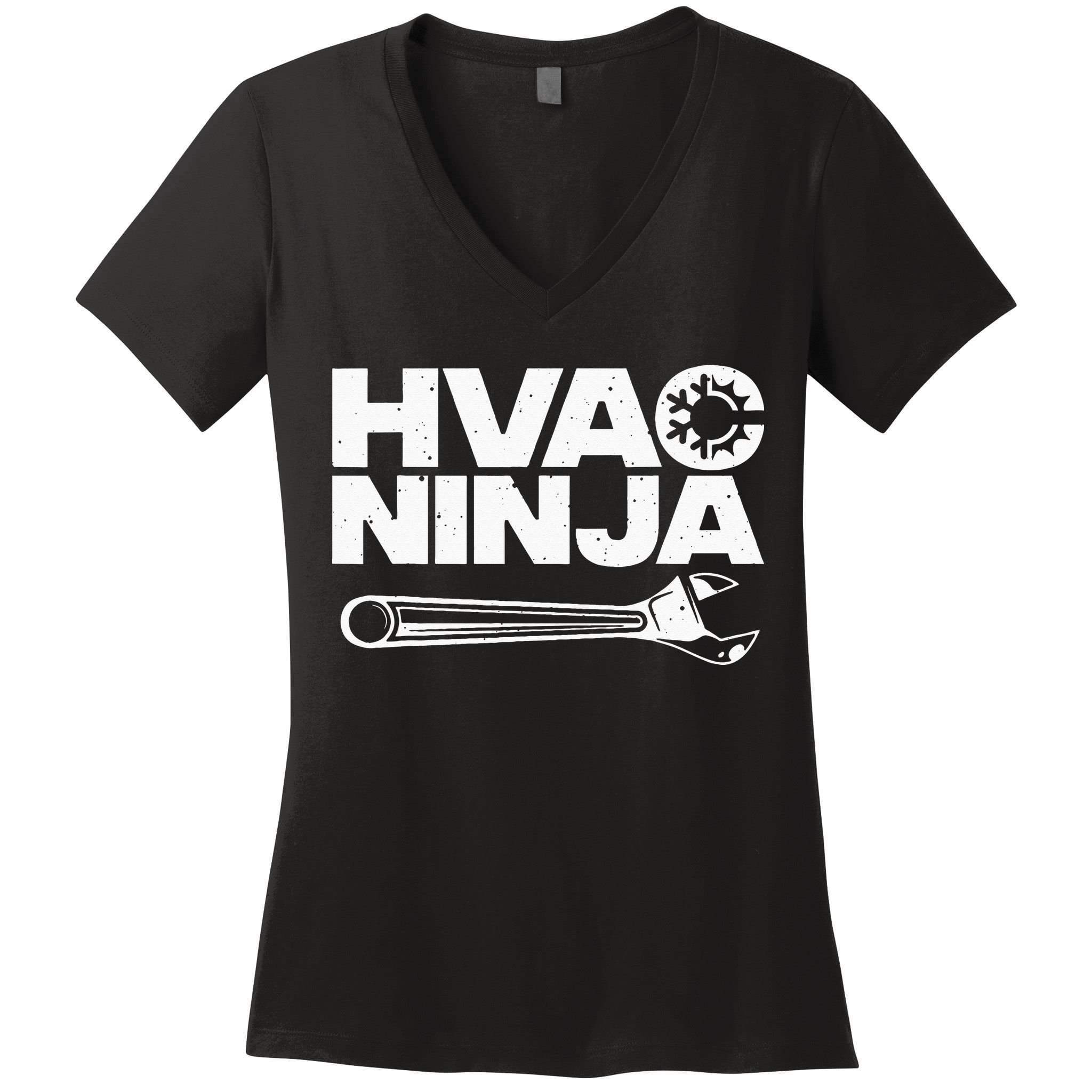 Funny HVAC Gift For Cool Technician Air Condition Lover Women's V-Neck T-Shirt