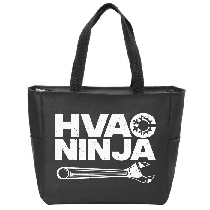 Funny HVAC Gift For Cool Technician Air Condition Lover Zip Tote Bag