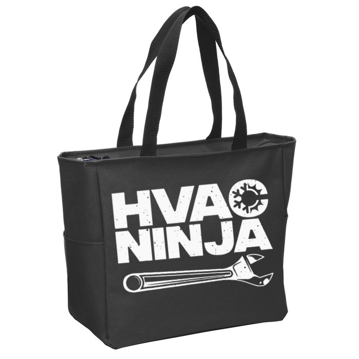 Funny HVAC Gift For Cool Technician Air Condition Lover Zip Tote Bag