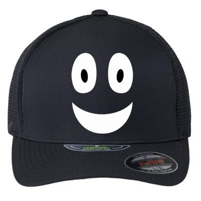 Funny Halloween Ghost Face Retro Spooky Flexfit Unipanel Trucker Cap