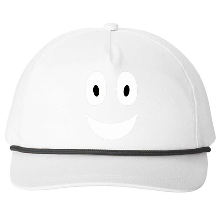 Funny Halloween Ghost Face Retro Spooky Snapback Five-Panel Rope Hat