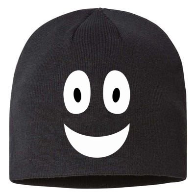 Funny Halloween Ghost Face Retro Spooky Sustainable Beanie