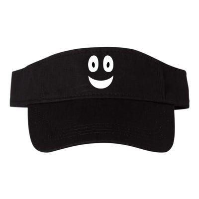 Funny Halloween Ghost Face Retro Spooky Valucap Bio-Washed Visor