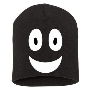 Funny Halloween Ghost Face Retro Spooky Short Acrylic Beanie