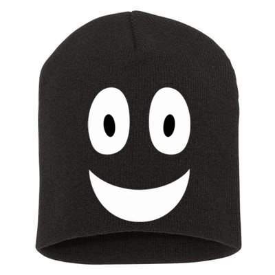 Funny Halloween Ghost Face Retro Spooky Short Acrylic Beanie