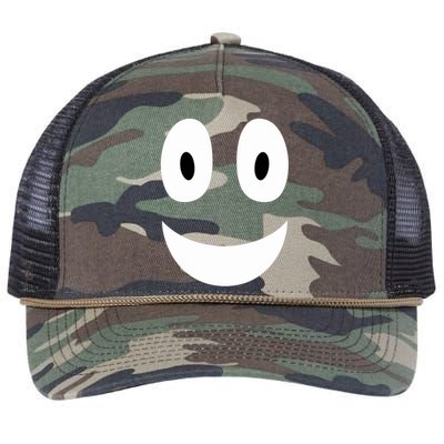 Funny Halloween Ghost Face Retro Spooky Retro Rope Trucker Hat Cap