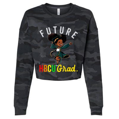 Future HBCU Grad History Black College KidsFuture HBCU Grad History B Girl Cropped Pullover Crew