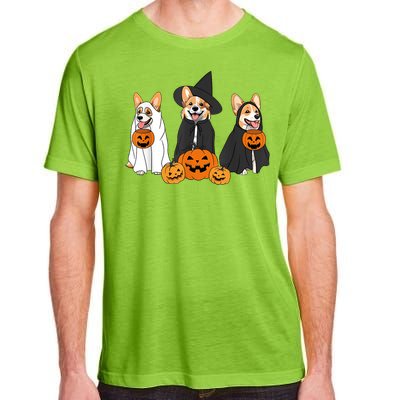 Funny Halloween Ghost Dog Pumpkin Spooky Season Adult ChromaSoft Performance T-Shirt