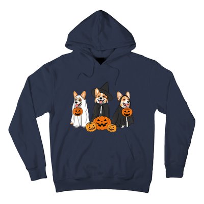 Funny Halloween Ghost Dog Pumpkin Spooky Season Hoodie