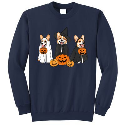 Funny Halloween Ghost Dog Pumpkin Spooky Season Sweatshirt