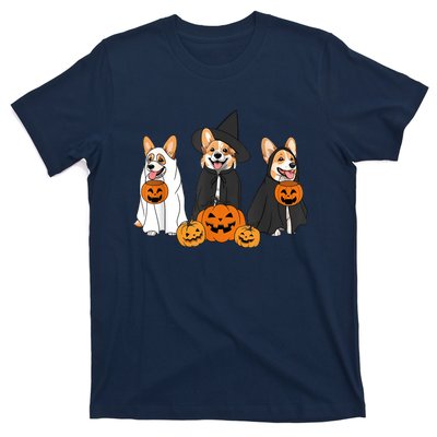 Funny Halloween Ghost Dog Pumpkin Spooky Season T-Shirt