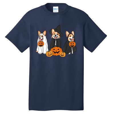 Funny Halloween Ghost Dog Pumpkin Spooky Season Tall T-Shirt