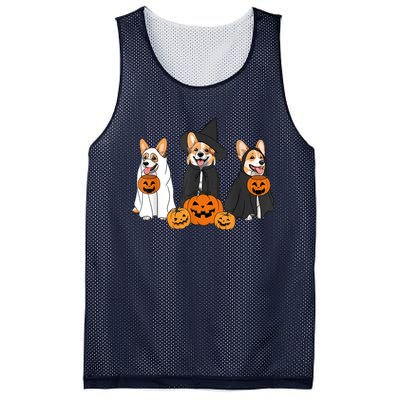 Funny Halloween Ghost Dog Pumpkin Spooky Season Mesh Reversible Basketball Jersey Tank