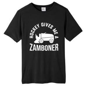 Funny Hockey Gives Me A Zamboner Hockey Lover Gift Tall Fusion ChromaSoft Performance T-Shirt