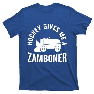 Funny Hockey Gives Me A Zamboner Hockey Lover Gift T-Shirt