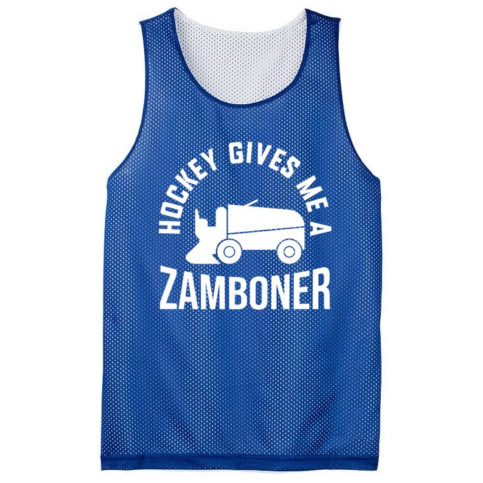 Funny Hockey Gives Me A Zamboner Hockey Lover Gift Mesh Reversible Basketball Jersey Tank