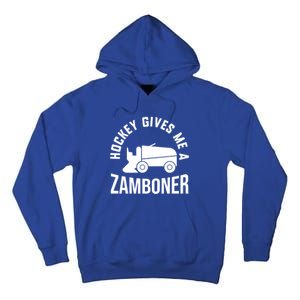 Funny Hockey Gives Me A Zamboner Hockey Lover Gift Tall Hoodie