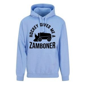 Funny Hockey Gives Me A Zamboner Hockey Lover Gift Unisex Surf Hoodie