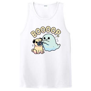 Funny Halloween Ghost Pug Boop Silly Puppy Dog Humor PosiCharge Competitor Tank