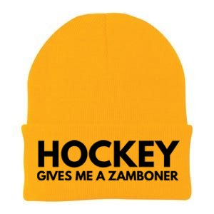 Funny Hockey Gives Me A Zamboner Gift Knit Cap Winter Beanie