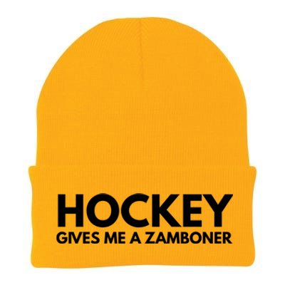 Funny Hockey Gives Me A Zamboner Gift Knit Cap Winter Beanie