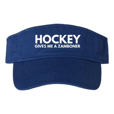 Funny Hockey Gives Me A Zamboner Gift Valucap Bio-Washed Visor