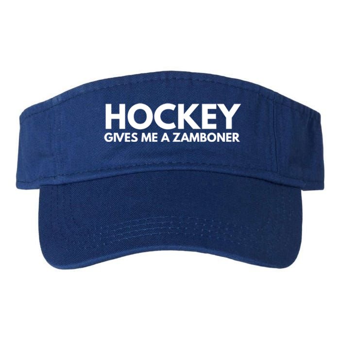 Funny Hockey Gives Me A Zamboner Gift Valucap Bio-Washed Visor