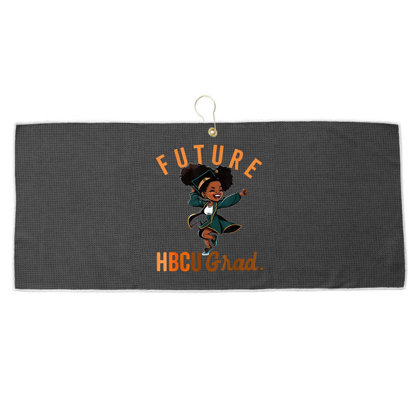 Future HBCU Grad History Black College Large Microfiber Waffle Golf Towel