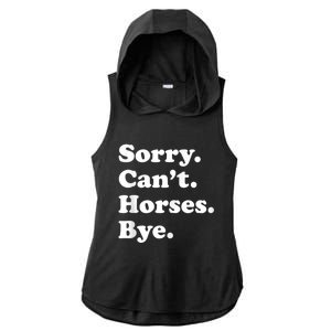 Funny Horse Gift For Men Women Boys Or Girls Ladies PosiCharge Tri-Blend Wicking Draft Hoodie Tank