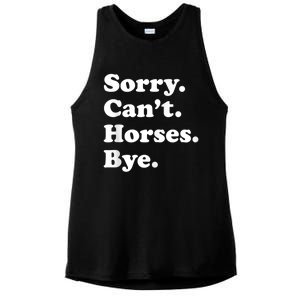 Funny Horse Gift For Men Women Boys Or Girls Ladies PosiCharge Tri-Blend Wicking Tank