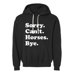 Funny Horse Gift For Men Women Boys Or Girls Garment-Dyed Fleece Hoodie