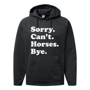 Funny Horse Gift For Men Women Boys Or Girls Performance Fleece Hoodie