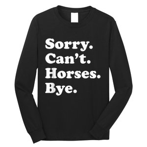 Funny Horse Gift For Men Women Boys Or Girls Long Sleeve Shirt