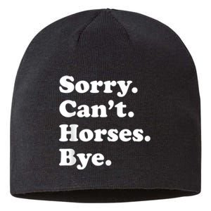 Funny Horse Gift For Men Women Boys Or Girls Sustainable Beanie