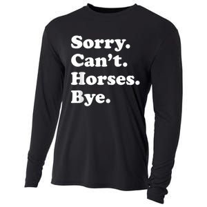 Funny Horse Gift For Men Women Boys Or Girls Cooling Performance Long Sleeve Crew