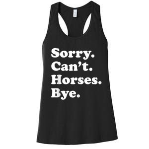 Funny Horse Gift For Men Women Boys Or Girls Women's Racerback Tank