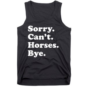 Funny Horse Gift For Men Women Boys Or Girls Tank Top