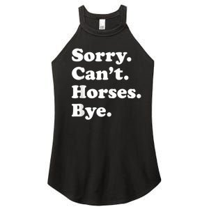 Funny Horse Gift For Men Women Boys Or Girls Women's Perfect Tri Rocker Tank