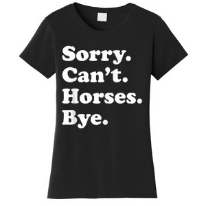 Funny Horse Gift For Men Women Boys Or Girls Women's T-Shirt