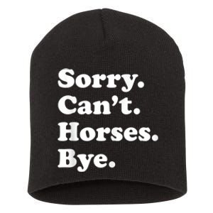 Funny Horse Gift For Men Women Boys Or Girls Short Acrylic Beanie