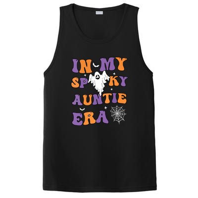 Funny Halloween Groovy In My Spooky Aunt Era Cute Ghost Gift PosiCharge Competitor Tank