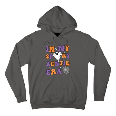 Funny Halloween Groovy In My Spooky Aunt Era Cute Ghost Gift Hoodie