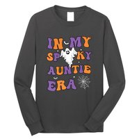 Funny Halloween Groovy In My Spooky Aunt Era Cute Ghost Gift Long Sleeve Shirt