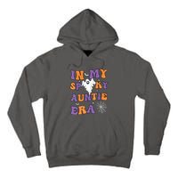 Funny Halloween Groovy In My Spooky Aunt Era Cute Ghost Gift Tall Hoodie