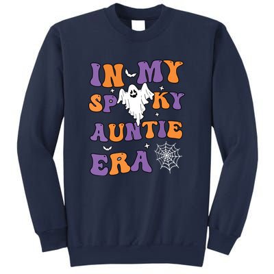 Funny Halloween Groovy In My Spooky Aunt Era Cute Ghost Gift Sweatshirt