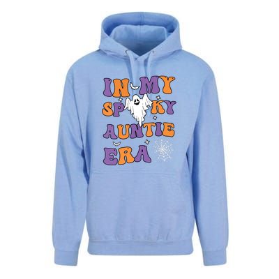 Funny Halloween Groovy In My Spooky Aunt Era Cute Ghost Gift Unisex Surf Hoodie