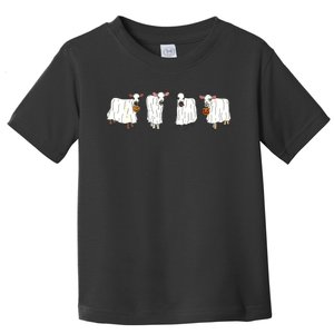 Funny Halloween Ghost Cows Trick Or Treat Cow Lover Toddler T-Shirt