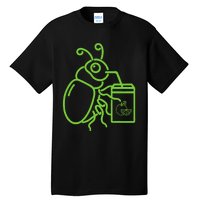 Funny Halloween Graphic Green Halloween Beetle Tall T-Shirt