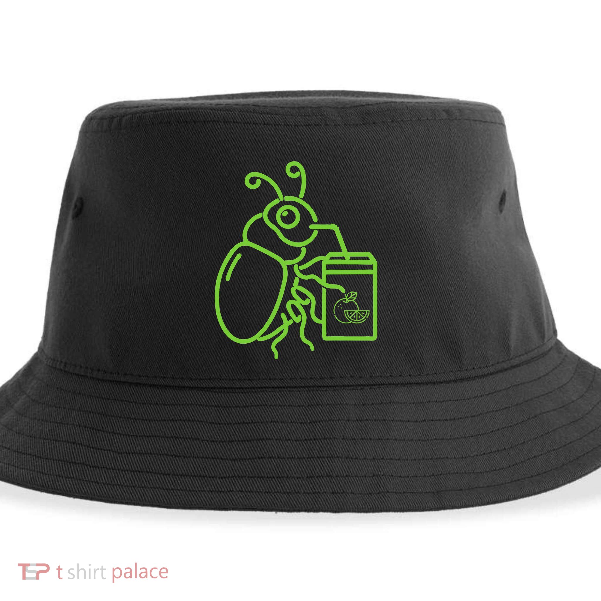 Funny Halloween Graphic Green Halloween Beetle Sustainable Bucket Hat
